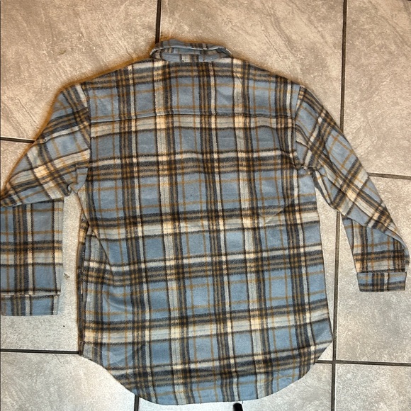 Plaid Button-Up Shirt with Chest Pockets - Picture 5 of 6